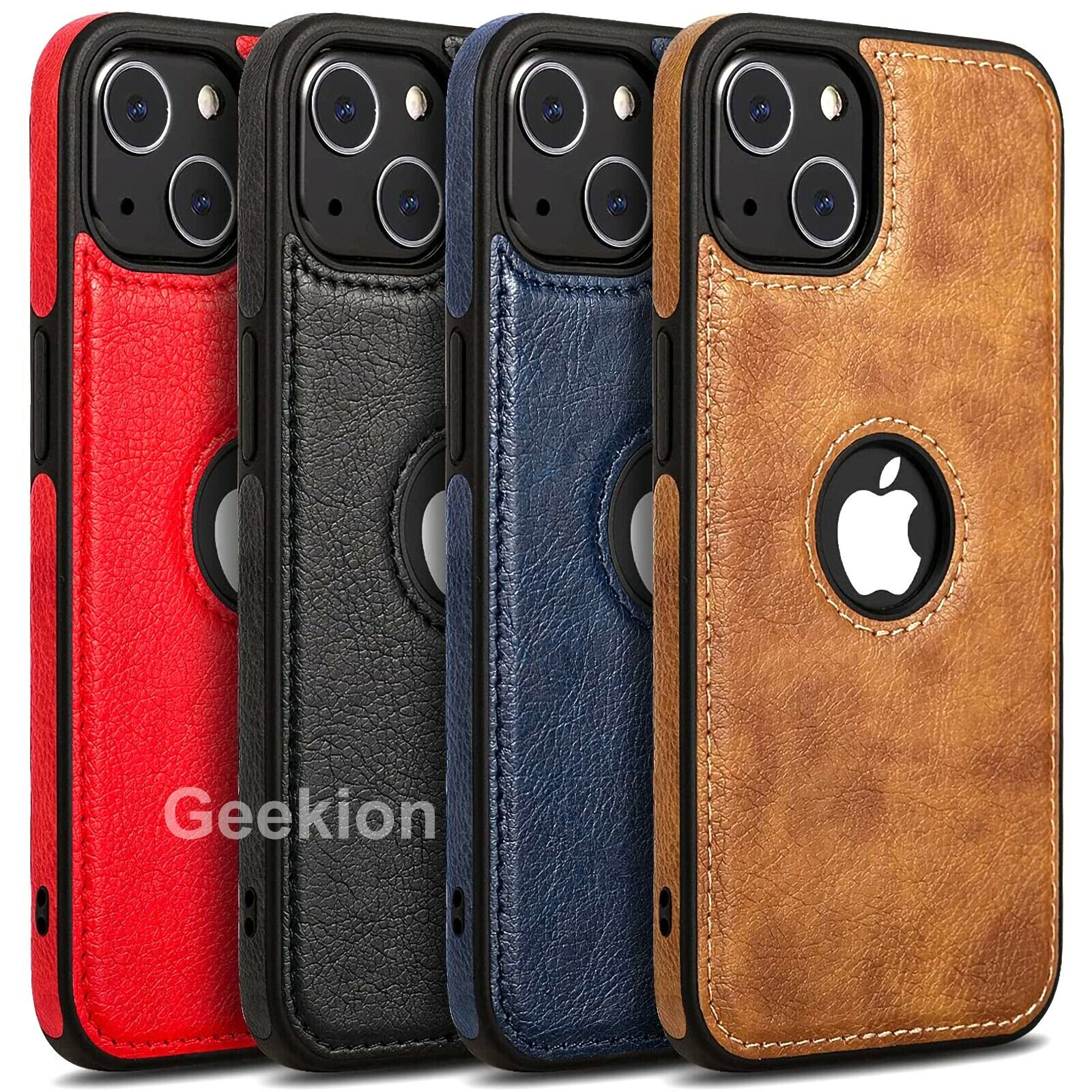 For Apple iPhone 15 14 Plus 13 12 11 Pro XR XS Max Case Leather